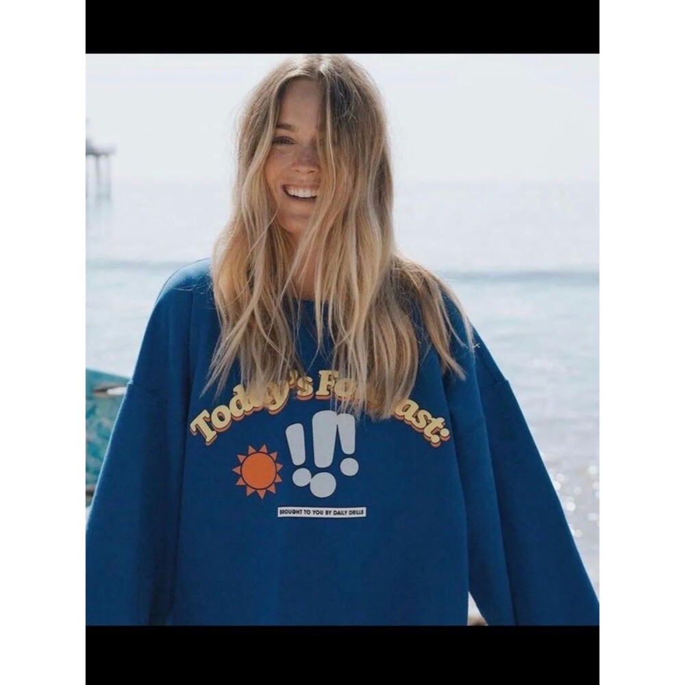 Daily Drills brand "Today's Forecast" sweatshirt